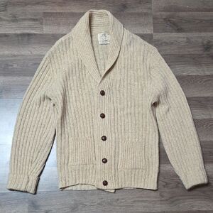 Lord Jeff 90% Wool Cardigan Size Large Made In USA
